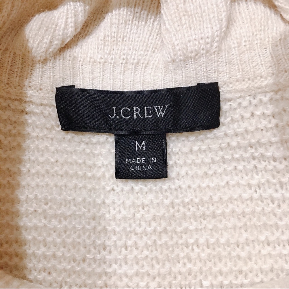 J crew Ruffleneck Pullover Sweater Ruffle Neck - Picture 4 of 5